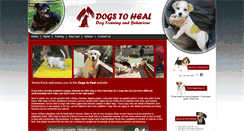 Desktop Screenshot of dogstoheal.co.za